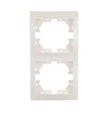 Рамка 2-местная вертикальная Lezard Mira 701-0200-152