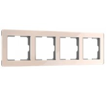 Рамка на 4 поста Werkel Acrylic айвори 4690389190551 W0042743 a062134