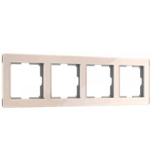 Рамка на 4 поста Werkel Acrylic айвори 4690389190551 W0042743 a062134