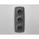 Лицевая панель для розетки с/з со шторками 2USB A+C Ambrella Volt Omega OP6600