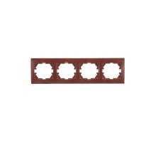 Рамка 4-местная горизонтальная Lezard Mira 701-0601-149