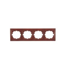 Рамка 4-местная горизонтальная Lezard Mira 701-0601-149