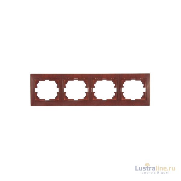 Рамка 4-местная горизонтальная Lezard Mira 701-0601-149
