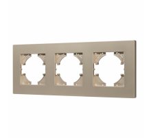 Рамка на 3 поста пластиковая Arlight FRM-PERIO-PL-3-GD 049757