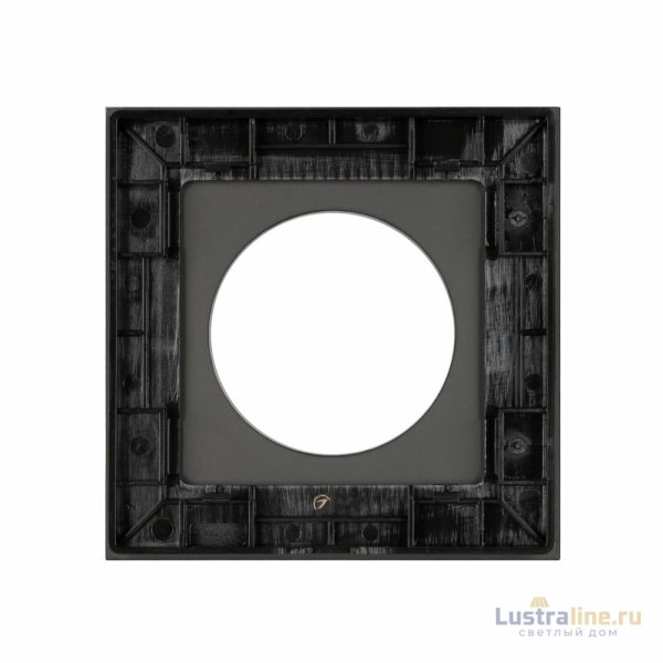 Рамка стеклянная на 1 пост Arlight FRM-GLARE-GC-1-BK 043833