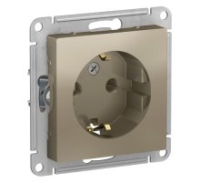 Розетка с заземлением Schneider Electric Atlas design ATN000543