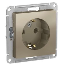 Розетка с заземлением Schneider Electric Atlas design ATN000543