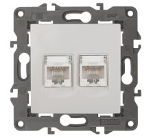 Розетка ЭРА Elegance 2XRJ45 14-3108-01 Б0034308 УЦ