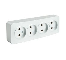 Розетка 4-местная б/з Stekker София MST10-14-03 49331 Розетка 4-местная б/з Stekker София MST10-14-03 49331