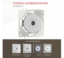Розетка TV Arte Milano 202.43-1.silver
