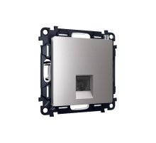 Комплект механизма телефонной розетки RJ-11(4P4C) со шторкой Ambrella Volt Alfa MA512030