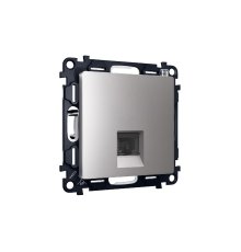 Комплект механизма телефонной розетки RJ-11(4P4C) со шторкой Ambrella Volt Alfa MA512030
