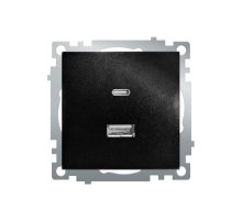 Розетка 2-местная USB + type C Stekker Катрин GLS10-7116-05 50055 Розетка 2-местная USB + type C Stekker Катрин GLS10-7116-05 50055