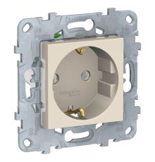 Розетка Schneider Electric Unica New с/з без шторок 16A 250V NU505644