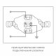 Розетка з/к 220В + компьютерная CAT5 (Rj45) SHIN DONG-A Bega WBW-5749-ANT