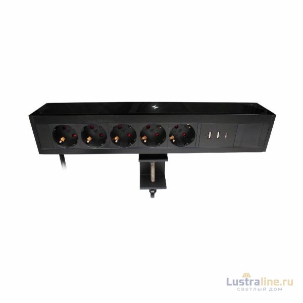 Блок розеток LE4 (5 секции 2 USB + 1 type-C беспроводная зарядка) Mebax 00-00002875