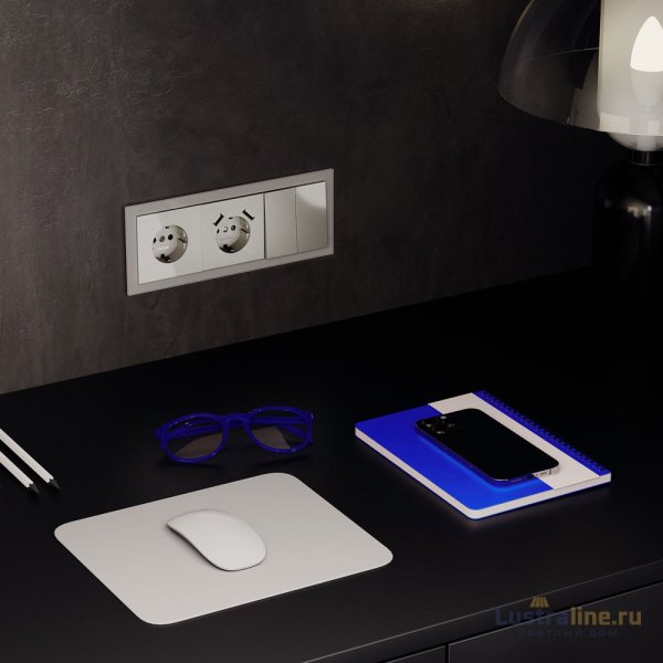 Розетка с USB, А+А Voltum S70 VLS040404