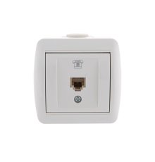 Розетка телефонная евро Lezard Nata 710-0200-137