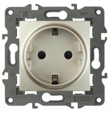 Розетка 2P+E Schuko со шторками Эра 14-2102-04 Б0034275