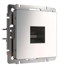Розетка Ethernet RJ-45 Werkel глянцевый никель W1181002 4690389158247