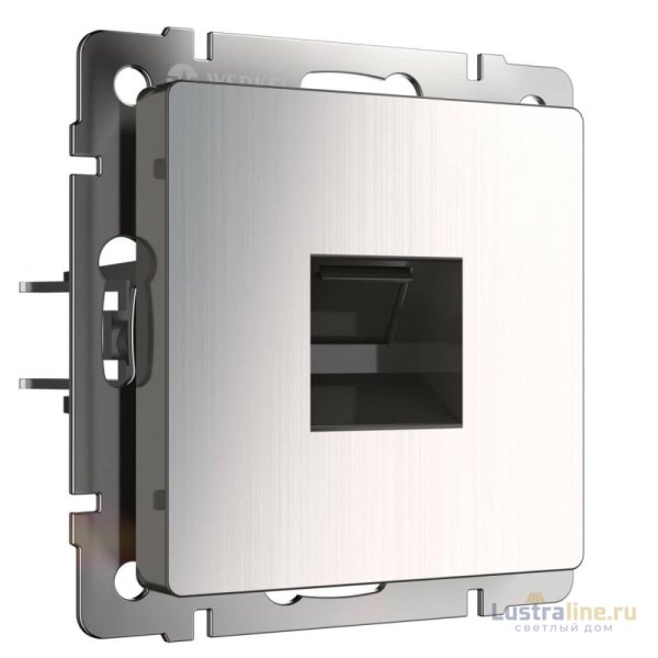 Розетка Ethernet RJ-45 Werkel глянцевый никель W1181002 4690389158247