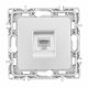 Розетка телефонная RJ11 Arte Milano 217.51-1.silver