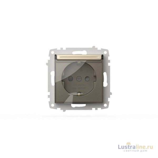Розетка с крышкой, заземлением и защитой от детей ELBI Zena Vega 609-012500-219 Розетка с крышкой, заземлением и защитой от детей ELBI Zena Vega 609-012500-219