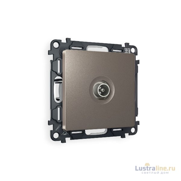 Комплект механизма TV розетки оконечной 50-870 MHz 1dB Ambrella Volt Alfa MA643010