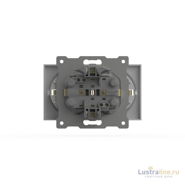 Розетка двухместная с заземлением ELBI Zena Vega 609-015600-907