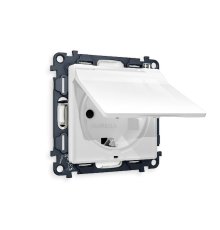 Комплект механизма розетки с/з со шторками и крышкой Ambrella Volt Alfa MA108010