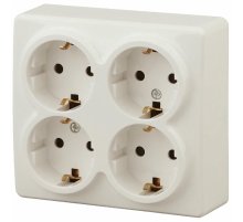 Розетка 2P+E Schuko со шторками Эра 11-2211-02 Б0020710