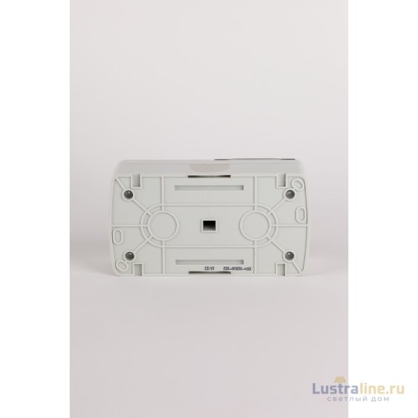 Выключатель двухклавишный + розетка с заземлением ELBI Eva 554-011500-922