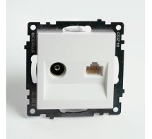 Розетка телевизионная 1-местная Stekker GLS00-7106-01 Катрин 49181