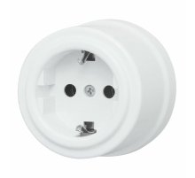 Розетка с заземляющим контактом Bironi Лизетта B1-101-21