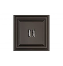 Розетка 2 usb Liregus Retro 29-016