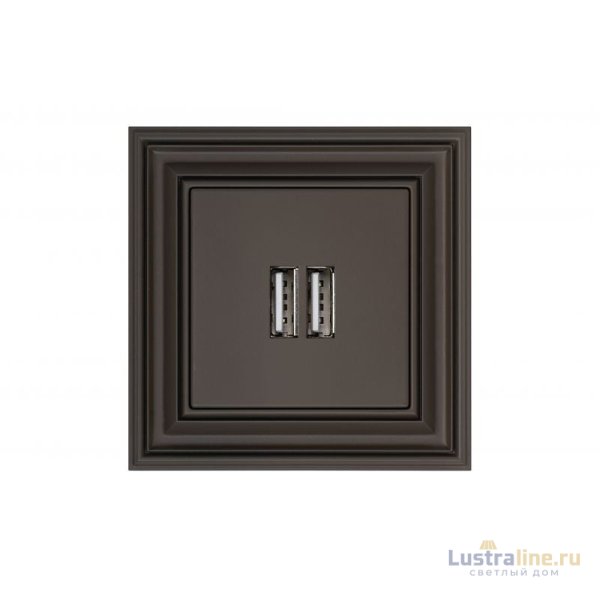 Розетка 2 usb Liregus Retro 29-016