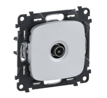 Розетка ТV проходная Legrand Valena Allure алюминий 753961