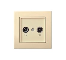 Розетка телевизионная и радио (TV+R) Liregus Epsilon 28-076