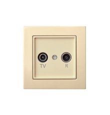 Розетка телевизионная и радио (TV+R) Liregus Epsilon 28-076