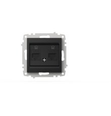 Розетка компьютерная двухместная ( Cat 6) ELBI Zena Vega 609-014800-248