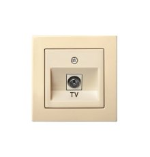 Розетка телевизионная (TV) F-разъем Liregus Epsilon 28-072