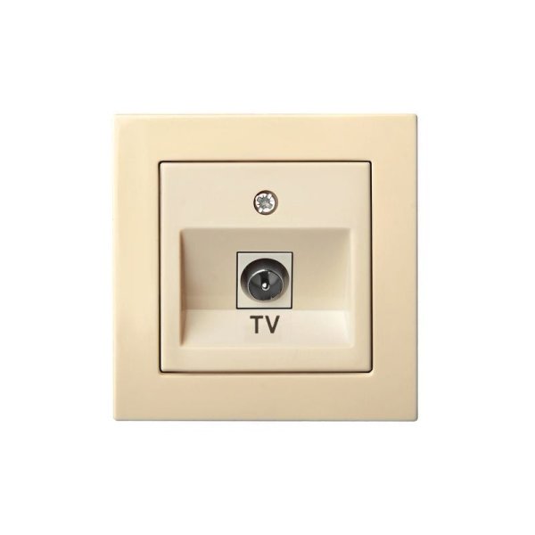 Розетка телевизионная (TV) F-разъем Liregus Epsilon 28-072