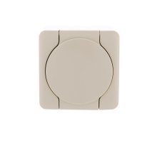 Розетка с/з с крышкой Lezard Viola 751-0300-123