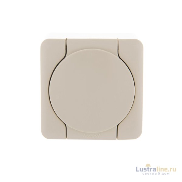 Розетка с/з с крышкой Lezard Viola 751-0300-123