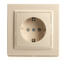 Розетка 1-местная Stekker PST16-9010-02 с защитной шторкой 39236