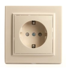 Розетка 1-местная Stekker PST16-9010-02 с защитной шторкой 39236