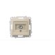 Розетка для TV с экраном (концевая) ELBI Zena Vega 609-010300-273