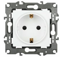 Розетка одноместная со шторками Эра 12-2102-01М Б0065661