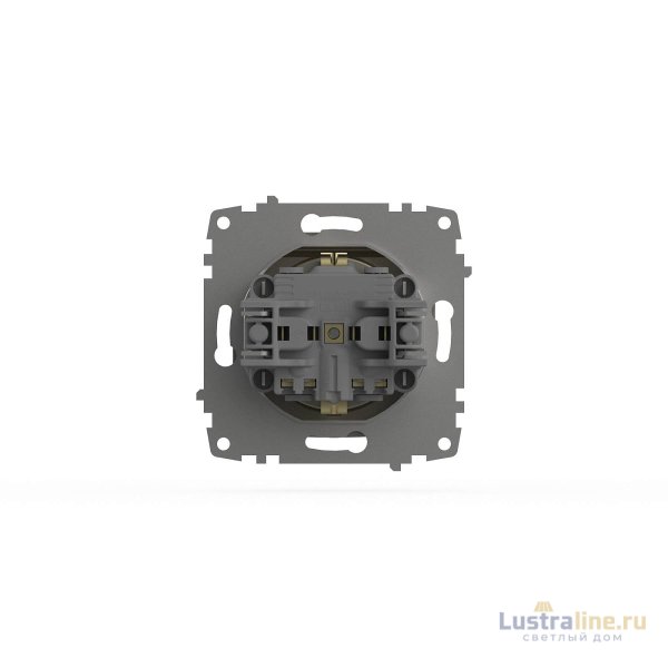 Розетка с крышкой, заземлением и защитой от детей ELBI Zena Vega 609-011400-219