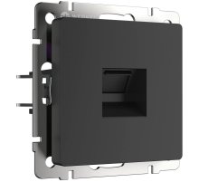 Телефонная розетка RJ-11 Werkel черный матовый W1182008 4690389156960 a051604